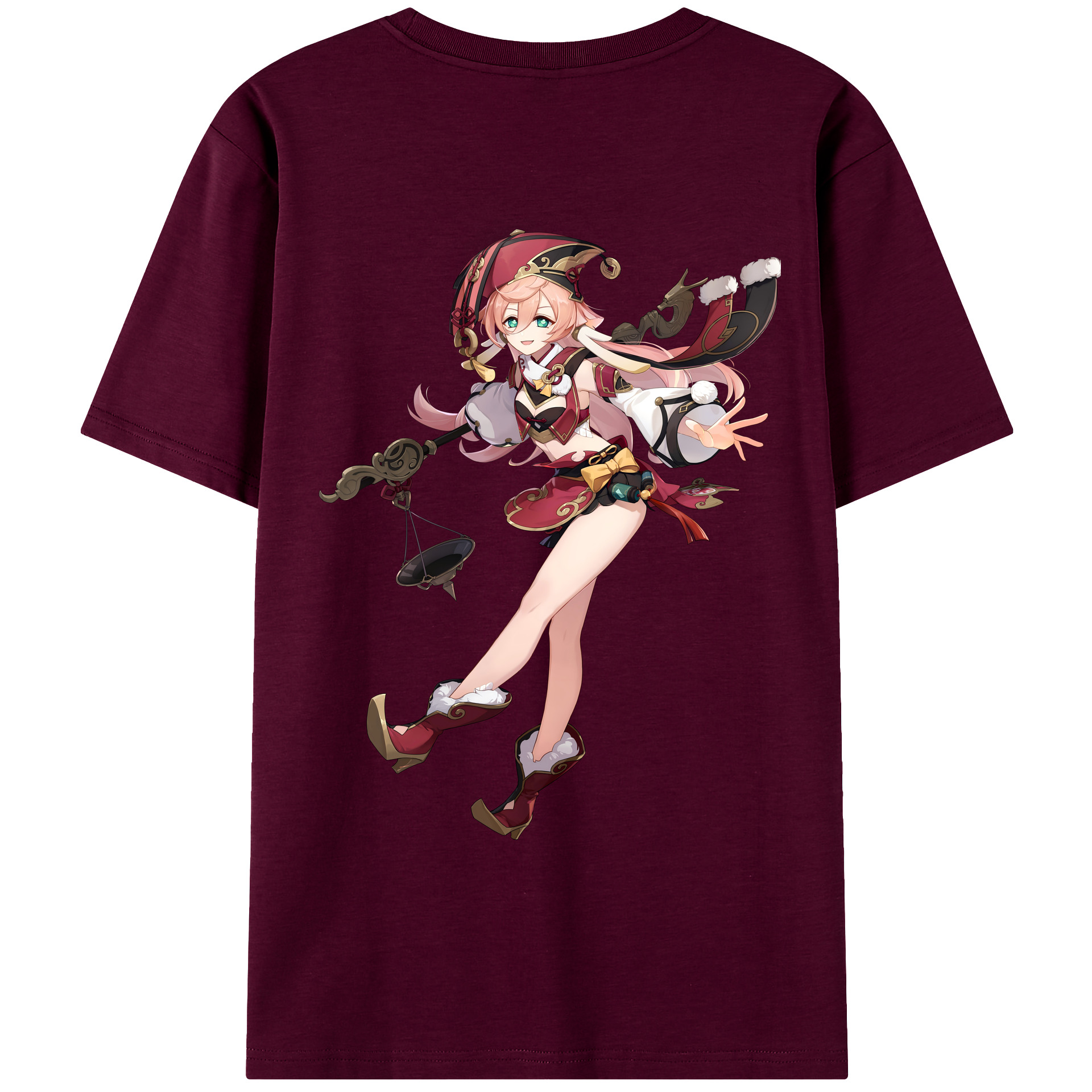 げんし神 ヤンフェイ genshin Yanfei レディース半袖Tシャツ(バックプリント)